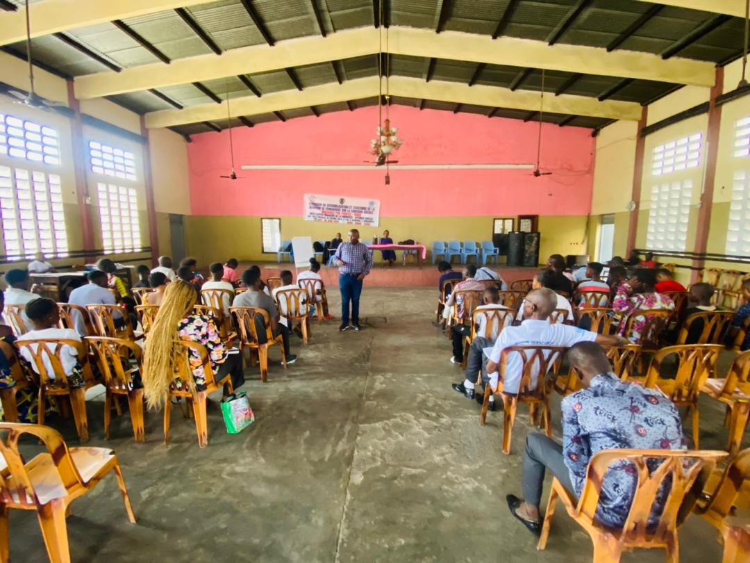 Session de sensibilisation et coaching de la jeunesse de Kimbaseke sur